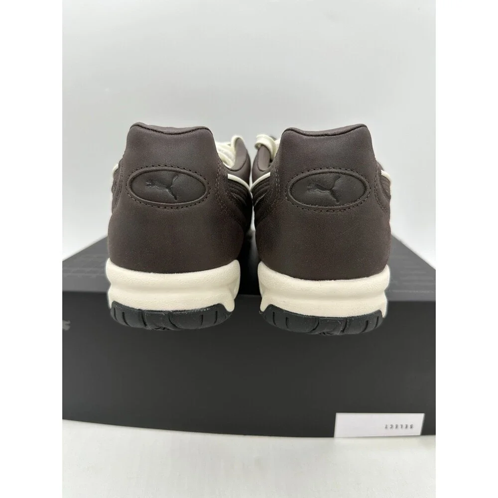 Puma King Indoor Men's Size 10 Brown White Leather Athletic Shoes 404363 03